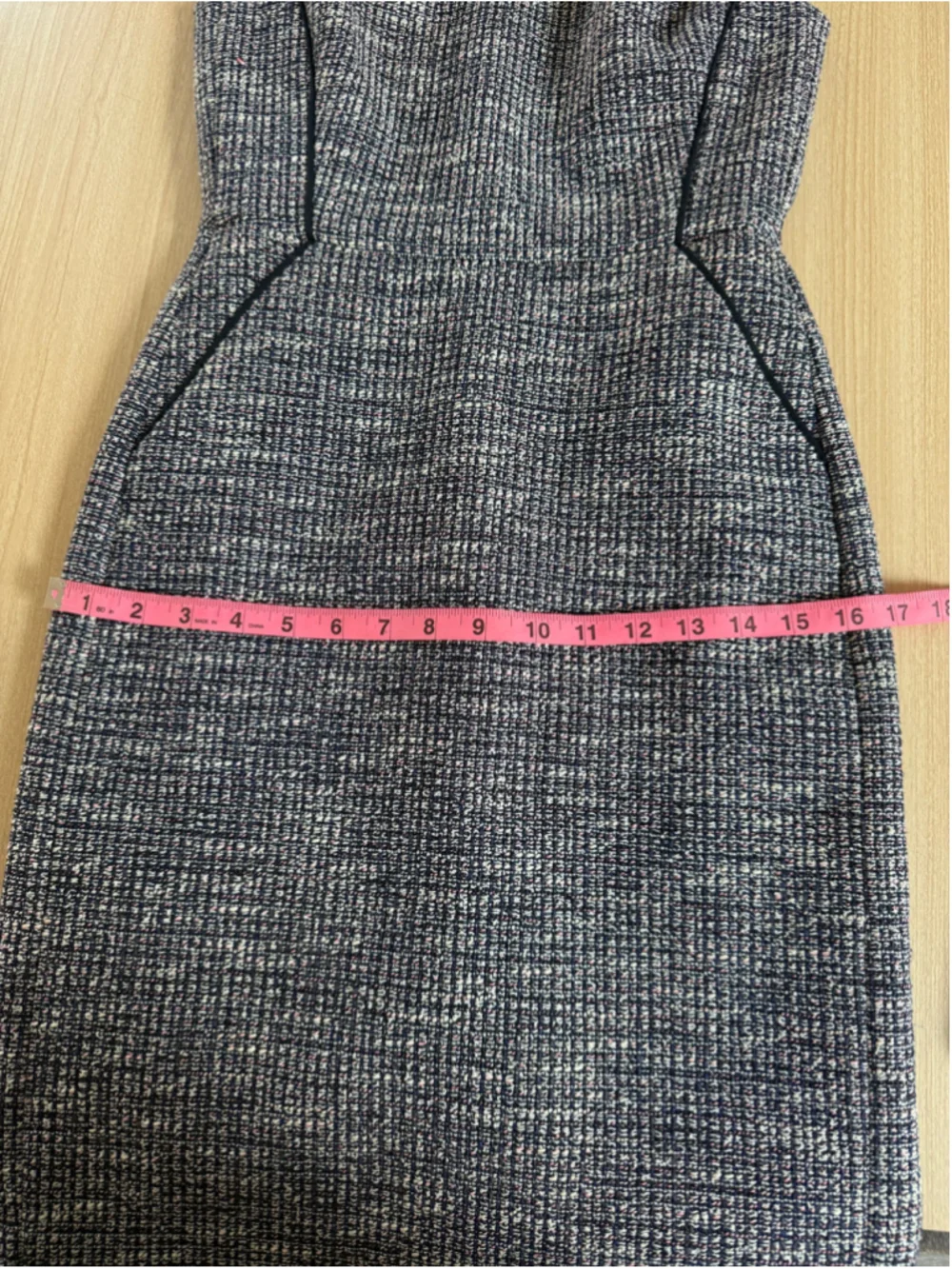 J.Crew Textured Tweed Sheath Dress Navy Pink Ivory Sleeveless Size 00